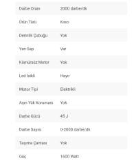 MAC ALLİSTER KIRICI 1700 W 45 J