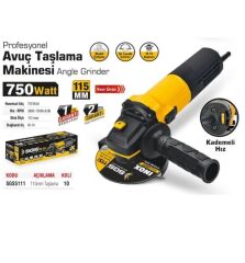SGS 750W AVUÇ TAŞLAMA 115 LİK